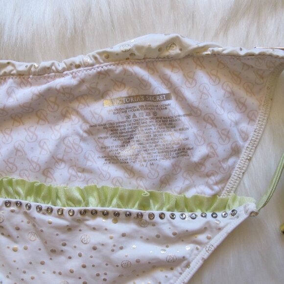 VS | String Bikini Bottom with Rhinestone and Gold - Picture 7 of 10